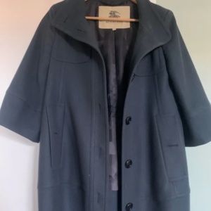 Blue Burberry London 3/4 sleeve coat